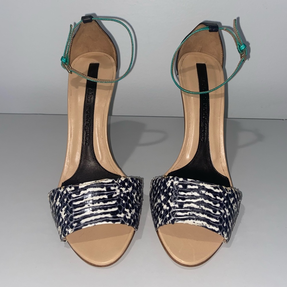 Narciso Rodriguez Animal Print Sandals 36